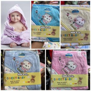 Baby Cotton Cap Towel – “Hooded Baby Cap Towel”